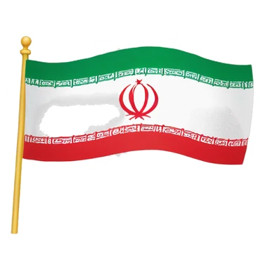 flag of iran with lion and sun sticker