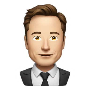 Elon musk with spectales sticker