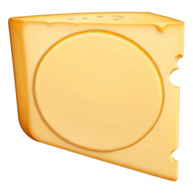 a square slice of processed cheese, slightly folded corner, no text sticker