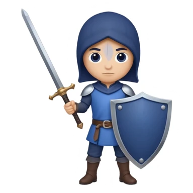 Blueberry with sword sticker