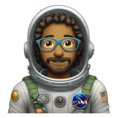 hippie in space sticker