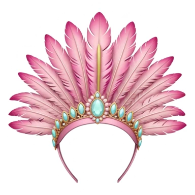 Pink headpiece sticker