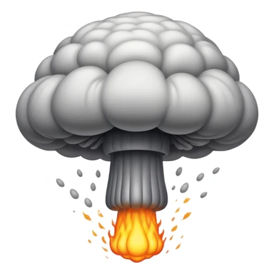 A nuclear mushroom  sticker
