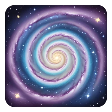 spiral galaxy sticker