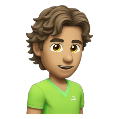 Nadal qui fait du tennis sticker