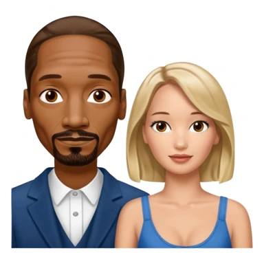  snoop dogg and Jennifer Lawrence  sticker