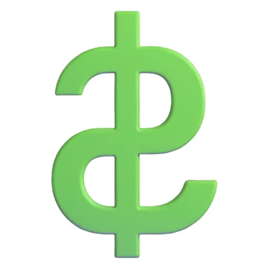 dollar symbol sticker