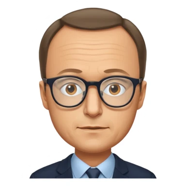 Friedrich Merz emoji, with glasses sticker