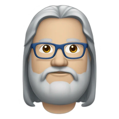 white-40-year-old-fat-man-with-long-black-hair,-brown-eyes,-blue-glasses,-no-beard. sticker