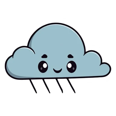 trauma as a stormy cloud over a head sticker