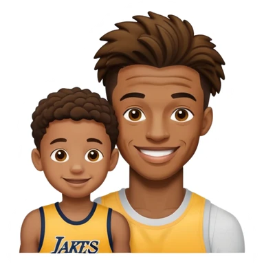 Ja morant with his kid sticker