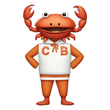 Man in crab costume sticker