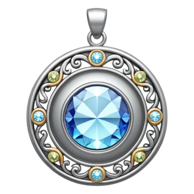 amulet pendant with sparkles sticker