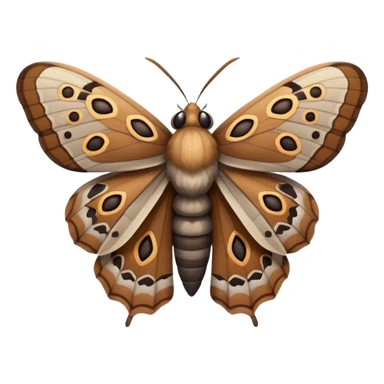 moth, different angle sticker