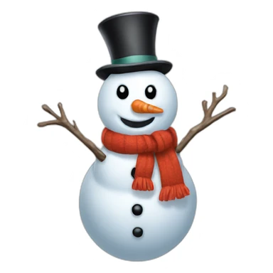 Snowman sticker