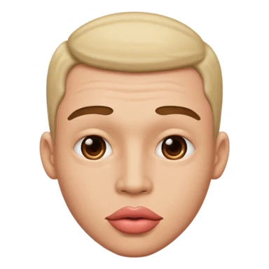 Male with big lips  sticker