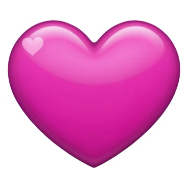 magenta and black heart sticker