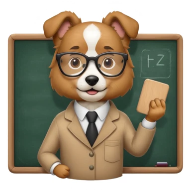 dog physicist  sticker