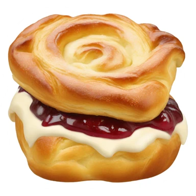1 Danish pastry sticker