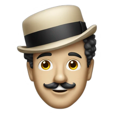 Charlie Chaplin sans chapeau sticker
