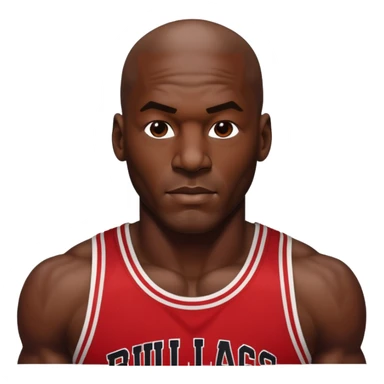 Hyper-realistic Michael Jordan number 23 Chicago Bulls sticker