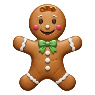 gingerbread man sticker