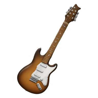 A guitar but fingers for strings sticker