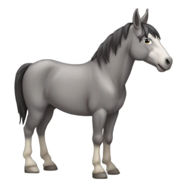 Horse like a donkey  sticker