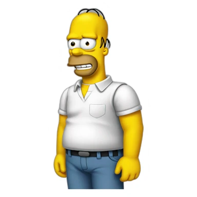 Homer simpsone sticker