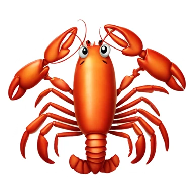 fat obese lobster sticker