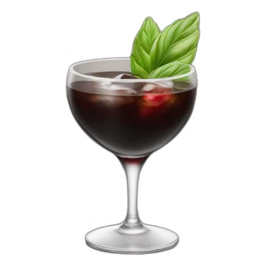 Black russian cocktail sticker