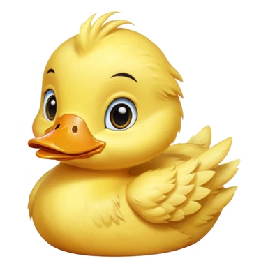 A baby duck sending kiss sticker