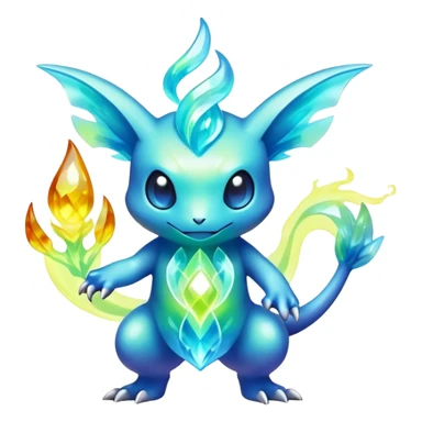 Elemental magical natural Pokémon-Fakémon-creature sticker