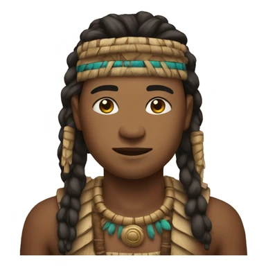 Generate an emoji of a tribe leader (whole body)+ sticker