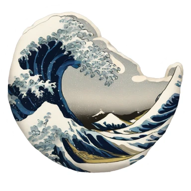 Hokusai sticker