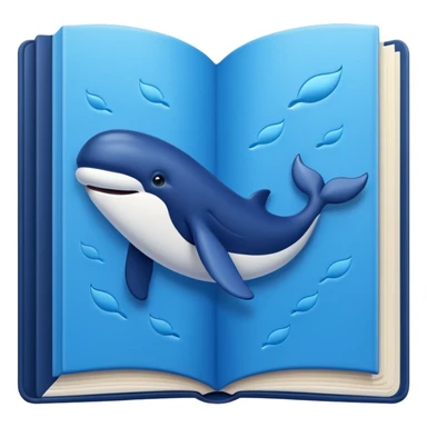 whale book sticker