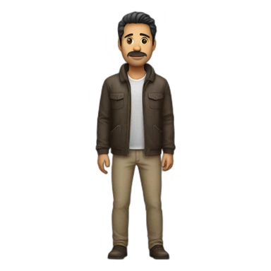 Hombre inclinándose sticker