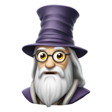 Albus Dumbledore not amused sticker