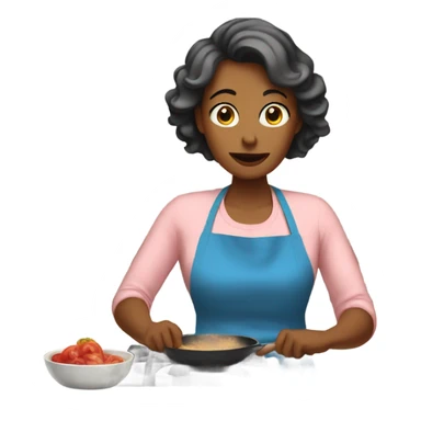 Mom cooking sticker