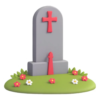 traditional Norway gravestone without cross sticker