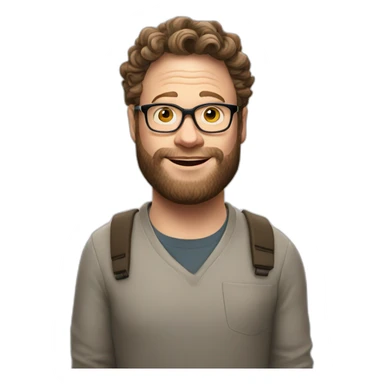 older Seth Rogen sticker