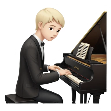 Piano recital sticker
