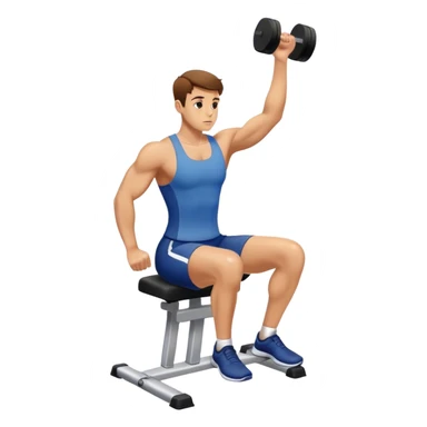 seated calf raise exercise sticker