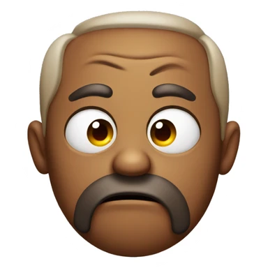 unamused emoji with tongue out sticker