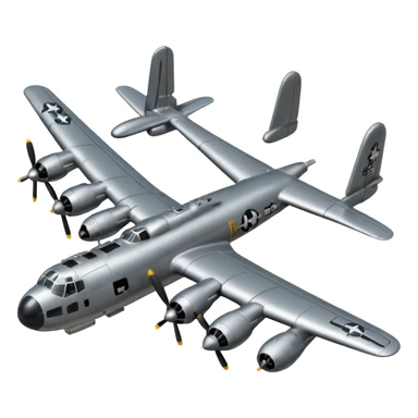 B-29 Superfortress dropping boms sticker