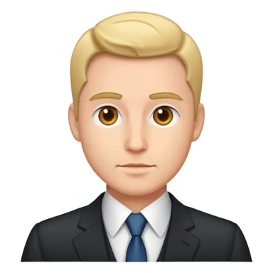 formal attire portrait of male sticker