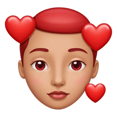 Nostril hearts sticker