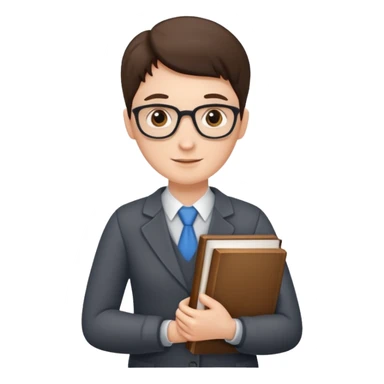 Teacher with a book  sticker