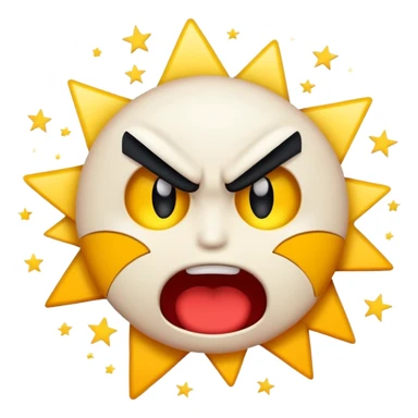 dramatic face punch moment with angry emoji punching surprised emoji, exaggerated comic impact effects with stars, motion lines, and 'POW!', bold and playful sticker
