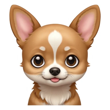 very cute big eyes kawaii chihuahua sticker